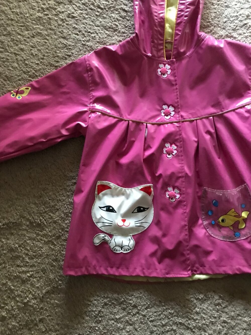 Girls raincoat size 4/5 - Picture 3 of 3